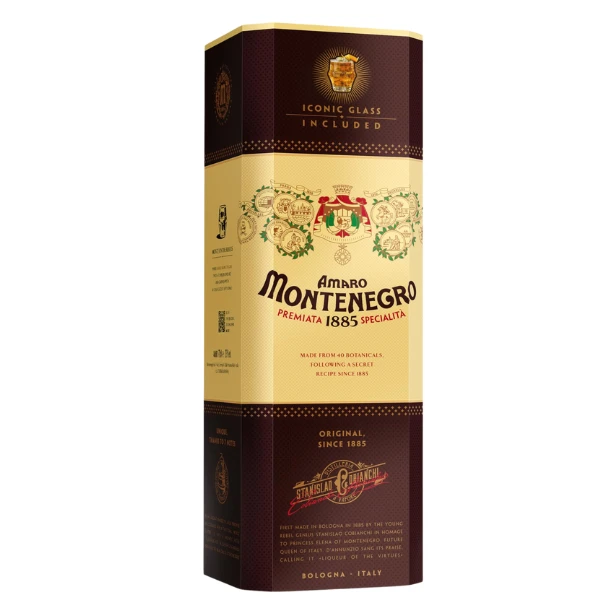 Liker Amaro Montenegro Gift Pack + Čaša 0,7l