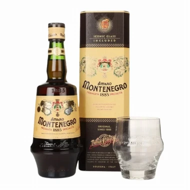 Liker Amaro Montenegro Gift Pack + Čaša 0,7l