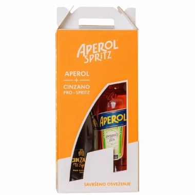 Liker Aperol 0.7l + Cinzano To Spritz 0.75l set