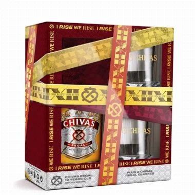 Viski Chivas Regal + 2 čaše 